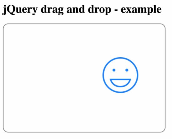 jQuery Drag Drop Example Output