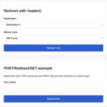 PHP Redirect with header(): Status Codes, Examples and Fixes