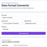PHP date format converter changing a date into a readable format