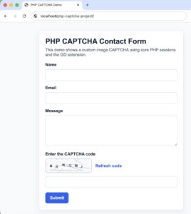 PHP CAPTCHA Tutorial: Build a Custom Image CAPTCHA with GD - PHPpot