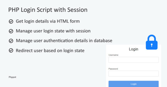 Php Login Script With Session Phppot