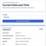 PHP current date and time output for Asia Kolkata timezone