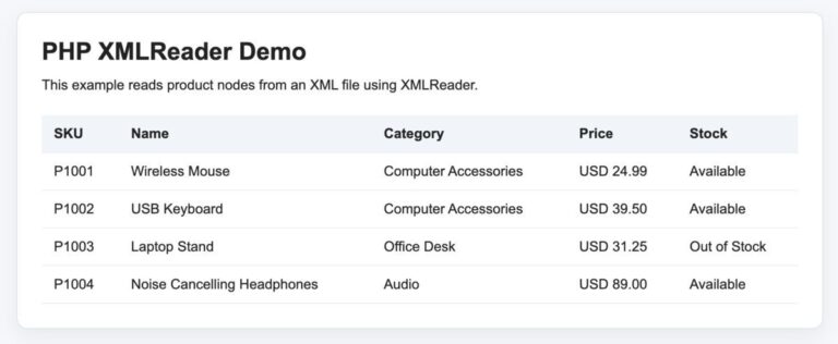 PHP XMLReader: Read Large XML Files in PHP - PHPpot