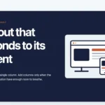 Responsive web design demo shown in narrow mobile and wide desktop layouts
