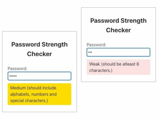 password week medium strength response