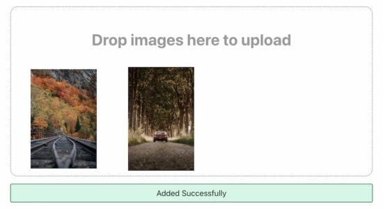 drag and drop image upload jquery