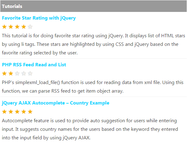 php-star-rating