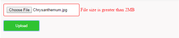 File Size Validation Using JQuery Phppot
