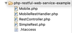 PHP RESTful Web Service File Structure