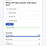 PHP poll form with multiple choice options