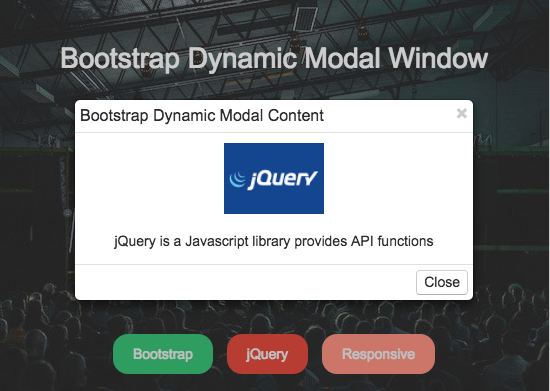 bootstrap-dynamic-modal-output