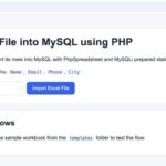 Sample Excel file with name email and phone columns for PHP import