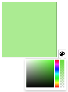 change backgound color using colorpicker component
