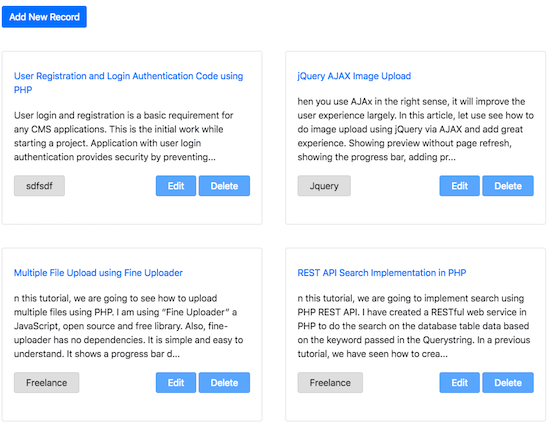 php mysql ajax add edit delete print