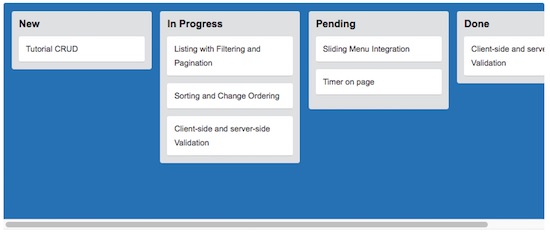 Trello Like Drag and Drop Cards for Project Management Software