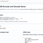 PHP JSON Encode and Decode with json_encode() and json_decode()