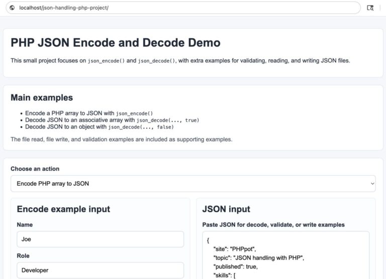 PHP JSON Encode and Decode with json_encode() and json_decode() - PHPpot