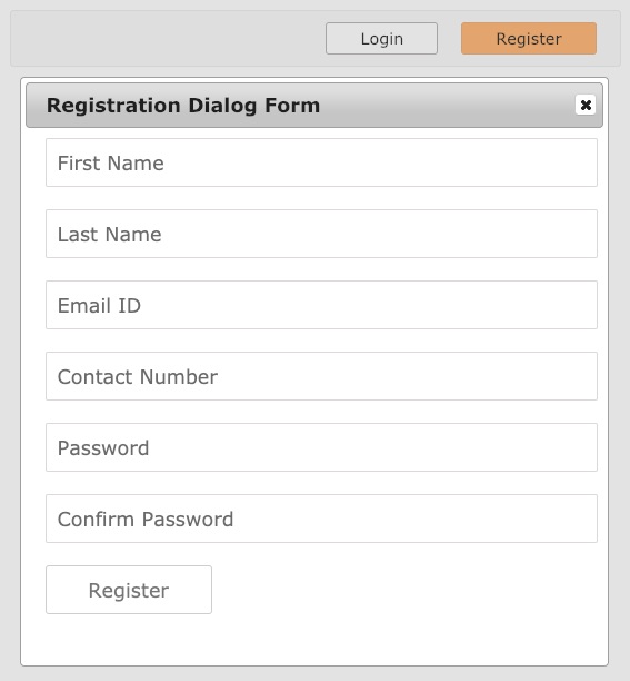 Logins base. Login register. JQUERY Registration form.