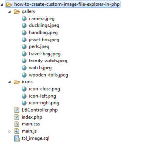 How to Create Custom Image File Explorer in PHP - Phppot