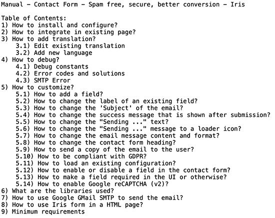 contact form help