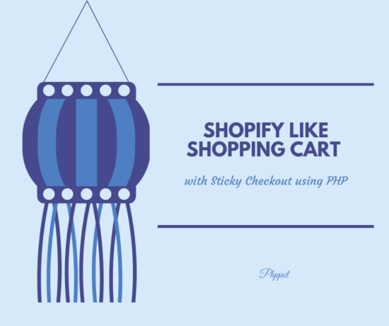 Shopify Like Shopping Cart with Sticky Checkout using PHP