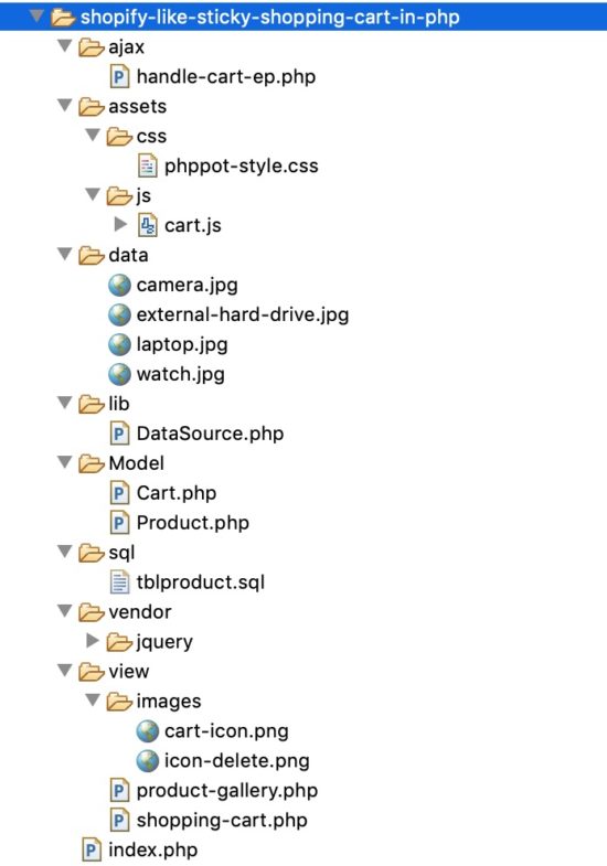 Shopify Like Shopping Cart With Sticky Checkout Using Php - Phppot