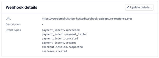 Stripe Developers Webhook Detail