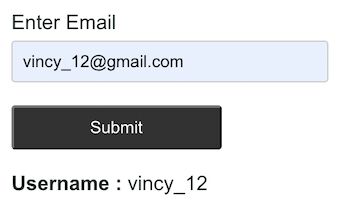 get username from email