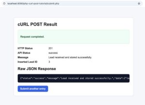 PHP cURL POST Example: Send Form Data and JSON in PHP - PHPpot