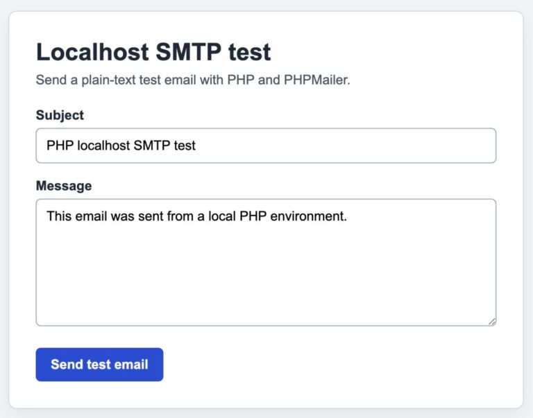 How to Send Email from Localhost in PHP with PHPMailer - PHPpot
