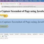 How to Capture Screenshot of Page using JavaScript