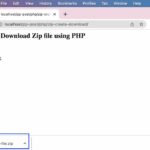 How to Create Zip Files using PHP ZipArchive and Download
