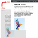 jsPDF HTML Example with html2canvas for Multiple Pages PDF