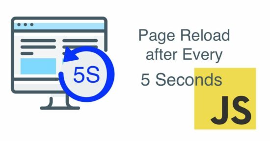 Reload Page Javascript After Seconds