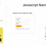 How to validate first name and last name in JavaScript?