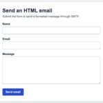 HTML email sent from PHP and displayed in an inbox