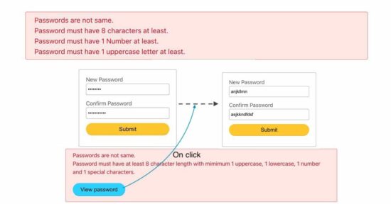 php password validation
