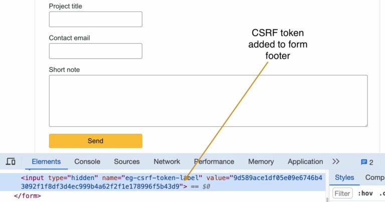 laravel ajax form submit csrf token