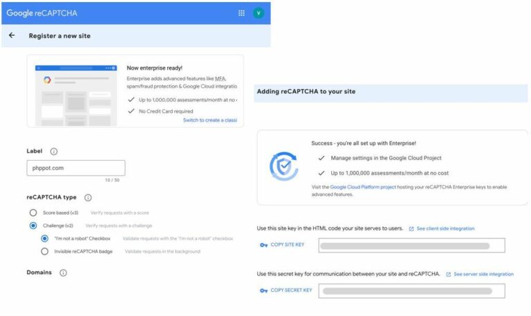 How to setup Google reCAPTCHA in Laravel with an example - PHPpot