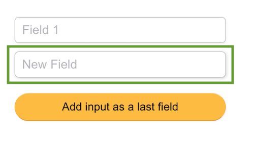 Add Input to Form End Output