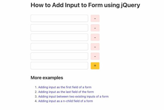 jQuery Add Input to Form Output