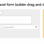 Laravel Form Builder using Drag and Drop