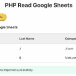 How to Read Google Sheets with PHP