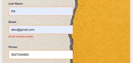 Handle Email Unique Check
