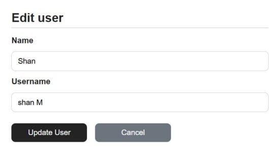 react crud edit user