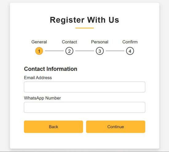 React Contact Info Form