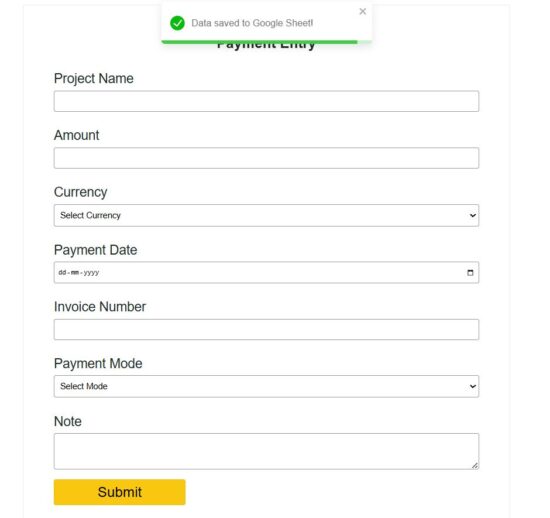 react google sheet form