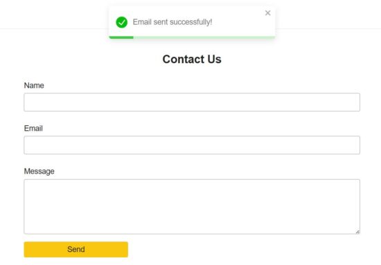 react send mail form