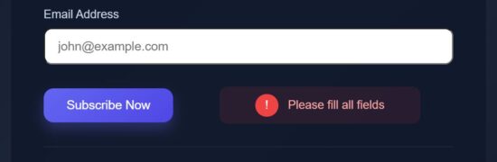 react micro form validation error