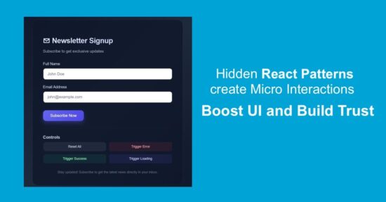 React Micro Interactions UI Trust